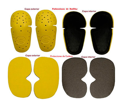 PANTALÓN TEJANO DESGASTADO CON REFUERZOS DE TEJIDO Kevlar Y PROTECCIONES C.E. PANTALÓN TEJANO DESGASTADO CON REFUERZOS DE TEJIDO Kevlar Y PROTECCIONES C.E.