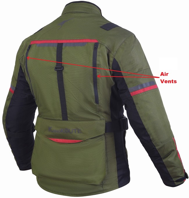 CHAQUETA 3/4 UNISEX DE MOTO EN TEXTIL, IMPERMEABLE, TRANSPIRABLE Y TÉRMICO CON PROTECCIONES C.E.
