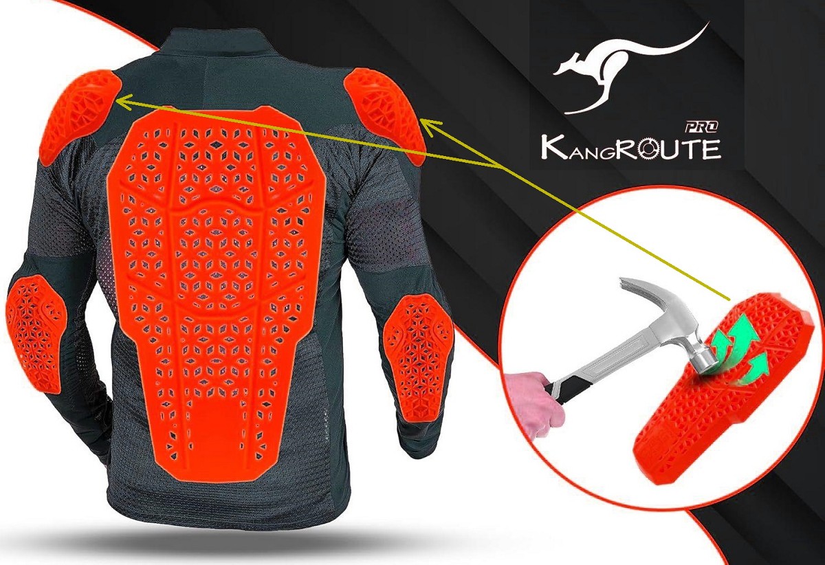 JUEGO DE PROTECTORES DE HOMBROS EN GEL, FLEXIBLES Y VENTILADOS CON CERTIFICAIÓN CE (NIVEL: 2  CE, EN1621-2)