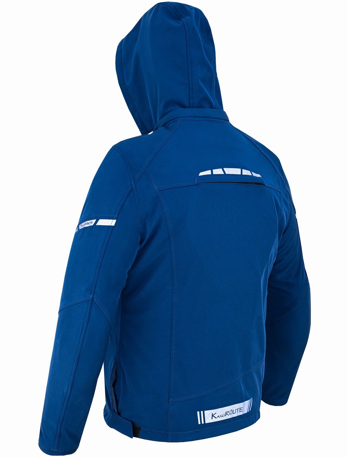 CHAQUETA DE MOTO UNISEX EN TEJIDO SOFTSHELL, NEOPRENO IMPERMEABLE, TÉRMICO Y PROTECTORES C.E.