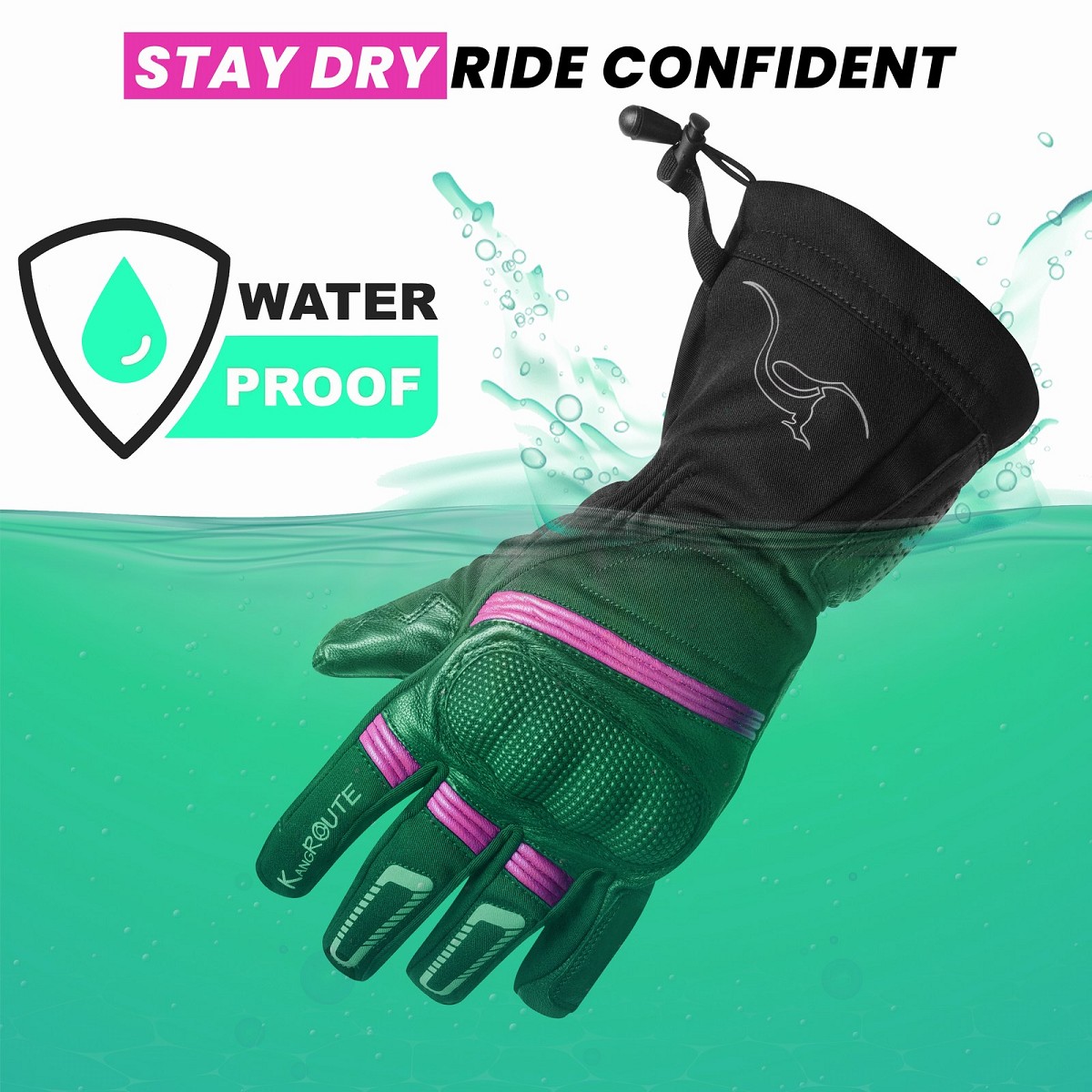 GUANTES DE MOTO INVERNALES PARA CHICAS DE PUÑO LARGO CON MEMBRANA IMPERMEABLE Y TÉRMICOS. GUANTES DE MOTO INVERNALES PARA CHICAS DE PUÑO LARGO CON MEMBRANA IMPERMEABLE Y TÉRMICOS.