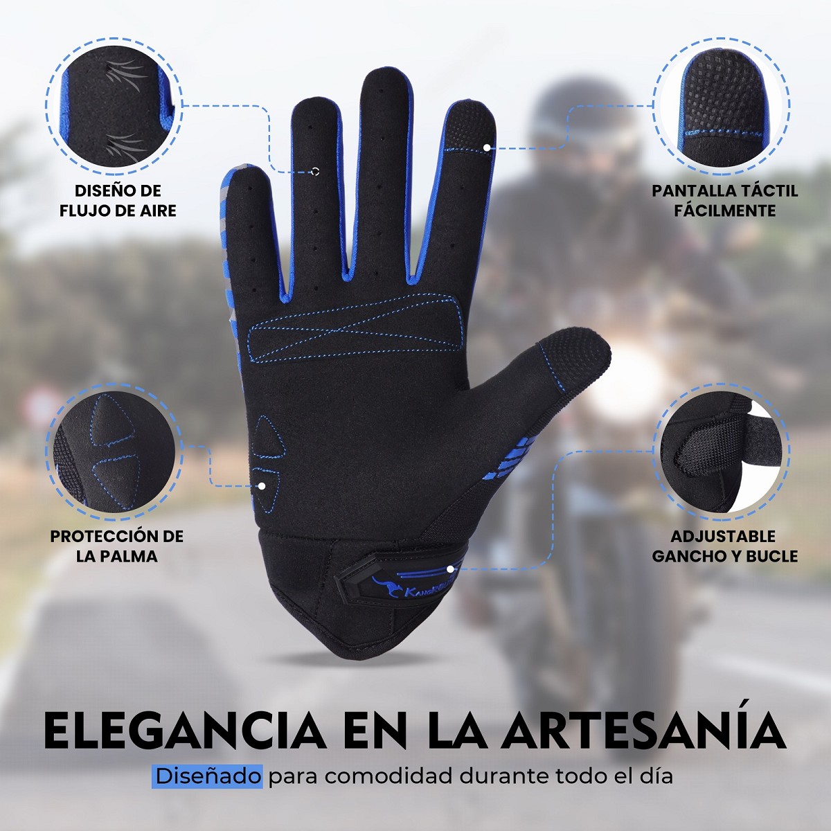 GUANTES DE MOTO LIGEROS CONFECCIONADOS EN TEJIDO TRANSPIRABLE Y RESISTENTE CON PROTECCIONES PARA VERANO GUANTES DE MOTO LIGEROS CONFECCIONADOS EN TEJIDO TRANSPIRABLE Y RESISTENTE CON PROTECCIONES PARA VERANO