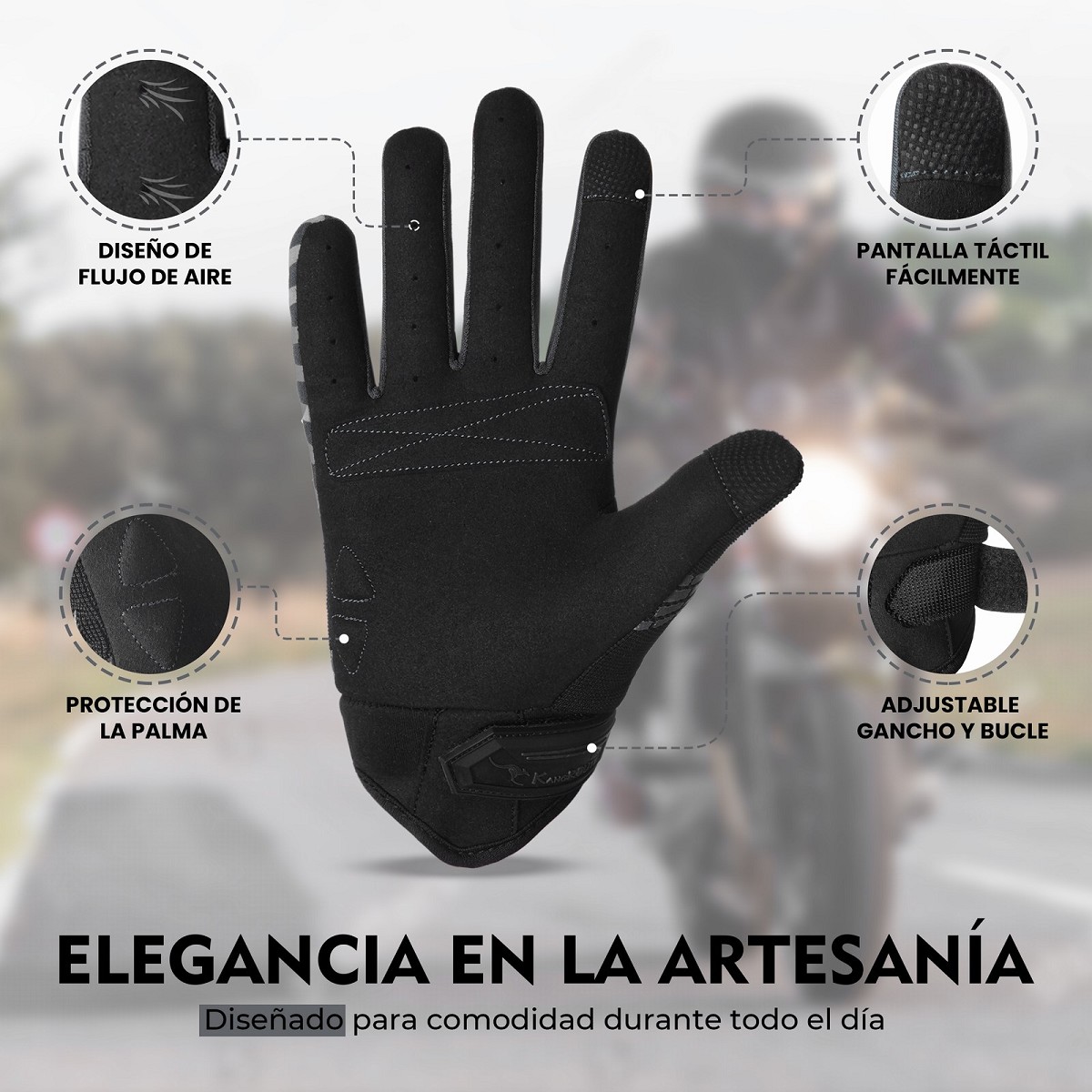 GUANTES DE MOTO LIGEROS CONFECCIONADOS EN TEJIDO ELASTICO, TRANSPIRABLE Y RESISTENTE CON PROTECCIONES PARA VERANO GUANTES DE MOTO LIGEROS CONFECCIONADOS EN TEJIDO ELASTICO, TRANSPIRABLE Y RESISTENTE CON PROTECCIONES PARA VERANO