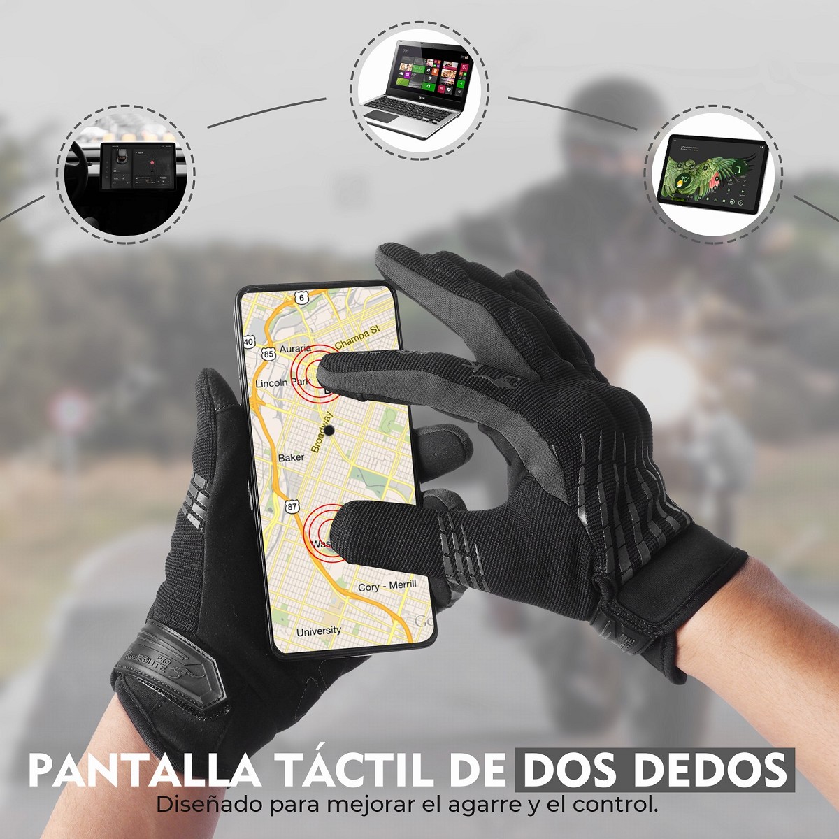 GUANTES DE MOTO LIGEROS CONFECCIONADOS EN TEJIDO ELASTICO, TRANSPIRABLE Y RESISTENTE CON PROTECCIONES PARA VERANO GUANTES DE MOTO LIGEROS CONFECCIONADOS EN TEJIDO ELASTICO, TRANSPIRABLE Y RESISTENTE CON PROTECCIONES PARA VERANO