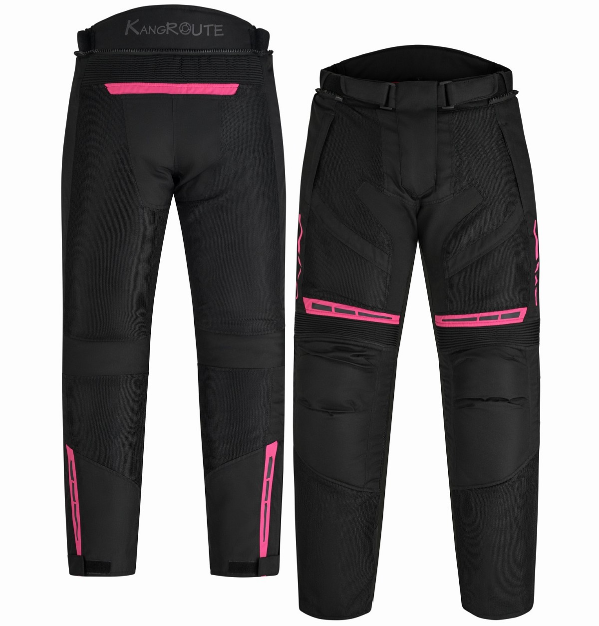 PANTALON DE MOTO PERFORADO DE VERANO PARA MUJER, CON FORRO IMPERMEABLE EXTRAIBLE Y PROTECCIONES CE PANTALON DE MOTO PERFORADO DE VERANO PARA MUJER, CON FORRO IMPERMEABLE EXTRAIBLE Y PROTECCIONES CE