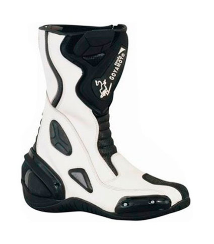 BOTAS DE MOTO EN CUERO CON PROTECCIONES Y IMPERMEABLES