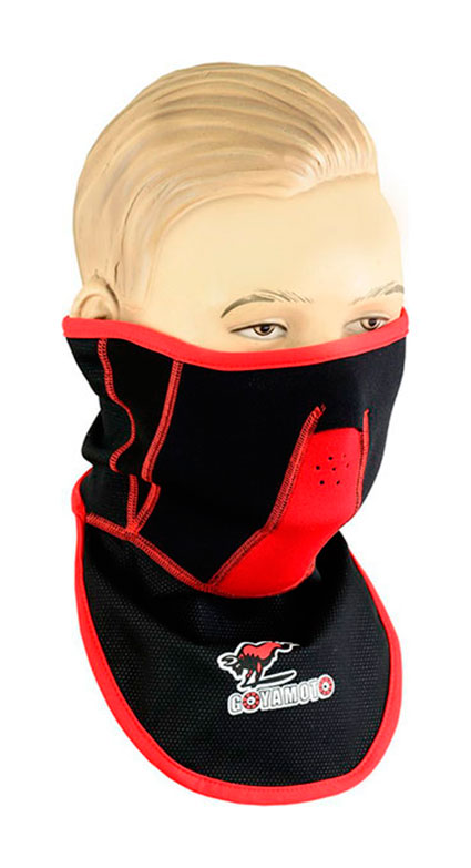 MASCARA Y BRAGA DE CUELLO FABRICADOS CON WINDSTOPPER Y NEOPRENO