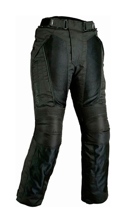 PANTALON DE MOTO PERFORADO EN CORDURA CON FORRO IMPERMEABLE