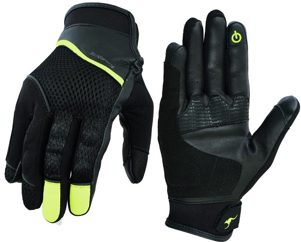 GUANTES DE MOTO EN PIEL Y MALLA PARA VERANO CON PROTECCIONES