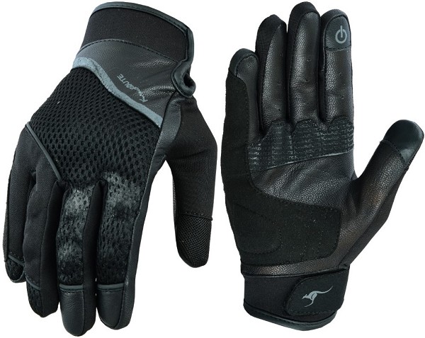 GUANTES DE MOTO EN PIEL Y MALLA PARA VERANO CON PROTECCIONES