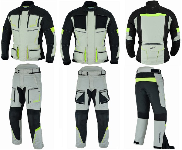 TRAJE DE MOTO 4 ESTACIONES DE DOS PIEZAS, CHAQUETA Y PANTALÓN TRICAPA