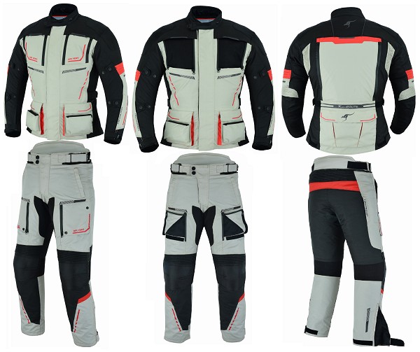 TRAJE DE MOTO 4 ESTACIONES DE DOS PIEZAS, CHAQUETA Y PANTALÓN TRICAPA