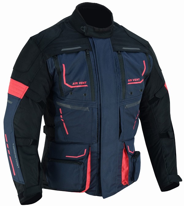 CHAQUETA DE MOTO CUATRO ESTACIONES ( 4SEASON ) TRICAPA TIPO 3/4 