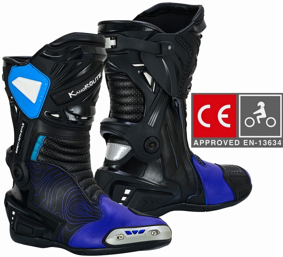 BOTAS DE MOTO CARRETERA ESTILO DEPORTIVO CAÑA CORTA IMPERMEABLES Y TRANSPIRABLES CON HOMOLOGACIÓN CE Y EPI