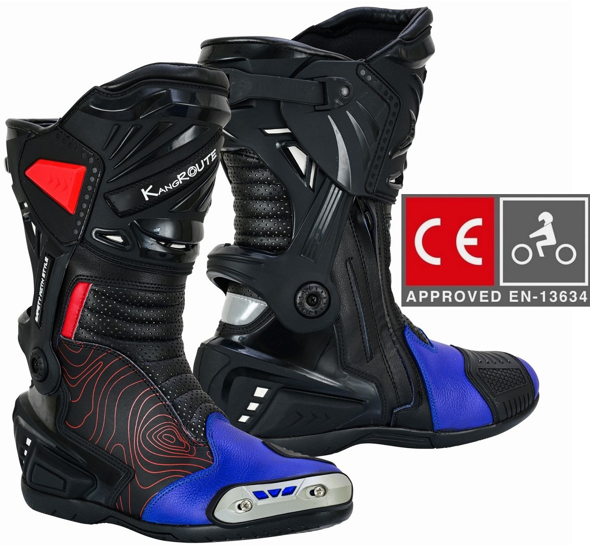 BOTAS DE MOTO CARRETERA ESTILO DEPORTIVO CAÑA CORTA IMPERMEABLES Y TRANSPIRABLES CON HOMOLOGACIÓN CE Y EPI