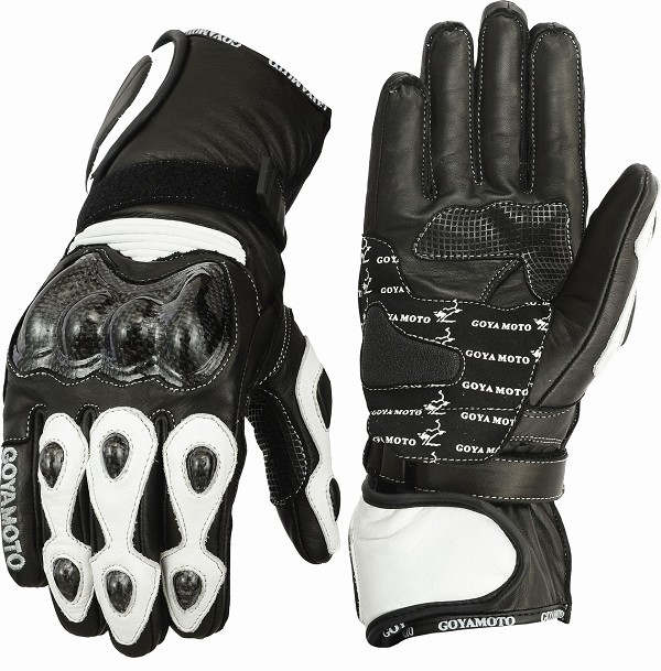 GUANTES DE PIEL CON PROTECTORES DE FIBRA DE CARBONO