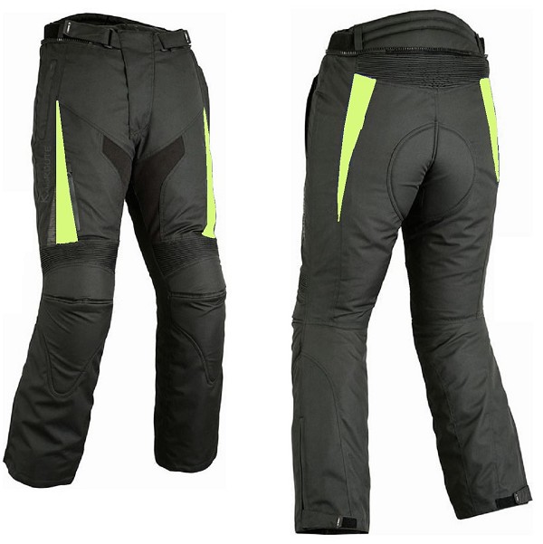 PANTALON DE CORDURA IMPERMEABLE CON PROTECCIONES