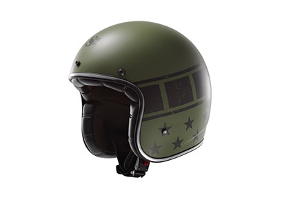 CASCO JET EN FIBRA DE VIDRIO - LS2 - OFF583 BOBBER / KURT MATT-MILITARY-GREEN CASCO JET EN FIBRA DE VIDRIO - LS2 - OFF583 BOBBER / KURT MATT-MILITARY-GREEN
