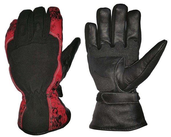 GUANTES DE PIEL Y CORDURA PARA CHICAS MOTERAS