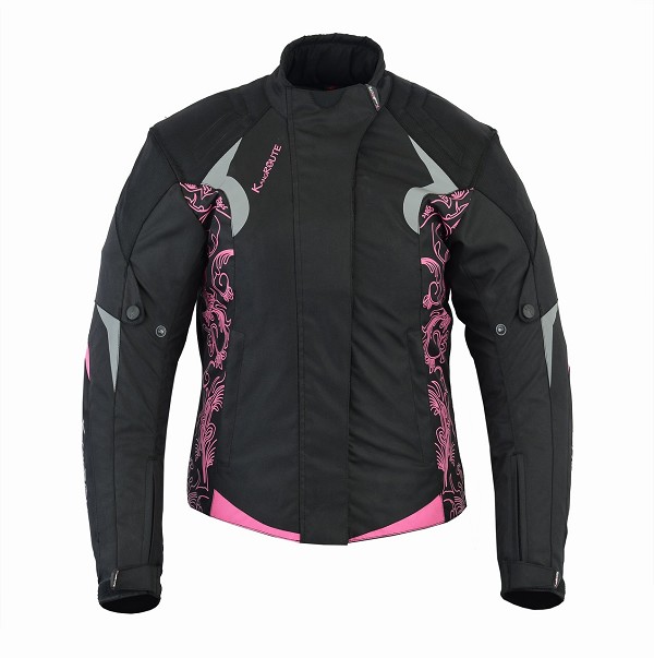 CHAQUETA DE CORDURA PARA CHICAS CON DIBUJO ESTILO TATTOO FUCSIA