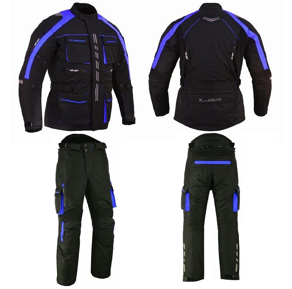 TRAJE DE CORDURA PARA MOTORISTAS EN DOS PIEZAS, IMPERMEABLE UNISEX