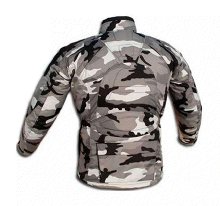 CHAQUETA 3/4 DE MOTO EN CORDURA CAMUFLAJE IMPERMEABLE