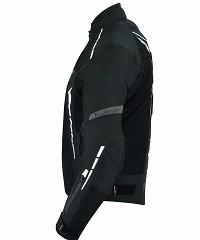 CHAQUETA DE MOTO PERFORADA DE VERANO CON FORRO IMERMEABLE EXTRAIBLE Y PROTECTORES C.E. UNISEX