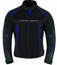 CHAQUETA DE MOTO PERFORADA DE VERANO CON FORRO IMERMEABLE Y EXTRAIBLE CON PROTECCIONES CE. UNISEX