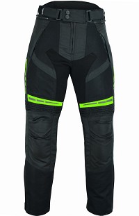PANTALON DE MOTO PERFORADO DE VERANO UNISEX CON FORRO IMPERMEABLE EXTRAIBLE Y PROTECCIONES CE