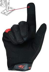 GUANTES DE MOTO EN MALLA PARA VERANO CON PROTECCIONES