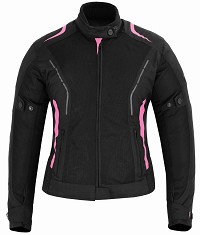 CHAQUETA DE VERANO MUJER CON PROTECCIONES C.E. Y FORRO IMPERMEABLE EXTRAIBLE