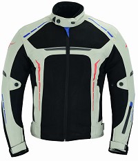 CHAQUETA DE MOTO PERFORADA DE VERANO CON FORRO IMERMEABLE Y EXTRAIBLE CON PROTECCIONES CE. UNISEX