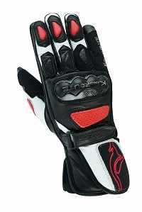 GUANTES DE MOTO EN PIEL ANILINA CON PROTECCIONES CARBONO Y ACERO INOXIDABLE