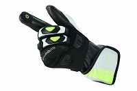 GUANTES DE MOTO EN PIEL ANILINA CON PROTECCIONES CARBONO Y ACERO INOXIDABLE