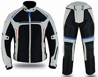 Traje de verano, formado por chaqueta y pantalon de verano perforados con forros impermeables y extraibles