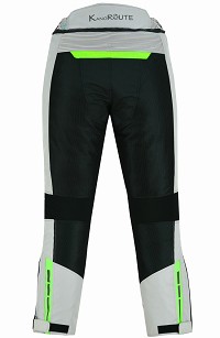 PANTALON DE MOTO PERFORADO DE VERANO CON FORRO IMPERMEABLE EXTRAIBLE, UNISEX Y PROTECCIONES C.E.