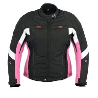 CHAQUETA DE CORDURA PARA CHICAS 100% IMPERMEABLE Y PROTECCIONES CE