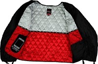 BLOUSON EN CUIR POUR MOTO AVEC PROTECTIONS HOMOLOGUÉES C.E.