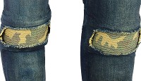 PANTALÓN VAQUERO TEJANO FLEXIBLE UNISEX CON REFUERZOS DE TEJIDO KEVLAR Y PROTECCIONES C.E.