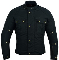 CHAQUETA URBANA DE MOTO UNISEX EN TEXTIL IMPERMEABL, TÉRMICO CON PROTECCIONES C.E.
