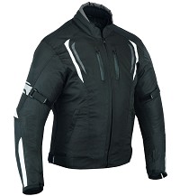 CHAQUETA DE MOTO UNISEX EN TEXTIL IMPERMEABLE, TÉRMICO CON PROTECCIONES C.E.