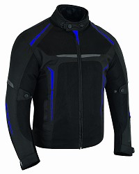CHAQUETA DE MOTO PERFORADA DE VERANO CON FORRO IMERMEABLE Y EXTRAIBLE CON PROTECCIONES CE. UNISEX