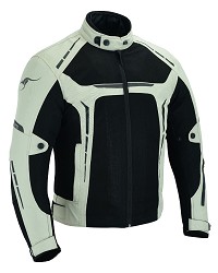 CHAQUETA DE MOTO PERFORADA DE VERANO CON FORRO IMERMEABLE Y EXTRAIBLE CON PROTECCIONES CE. UNISEX