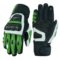 GUANTES PUÑOS CORTOS DE MOTO EN PIEL ANILINA CON PROTECCIONES DE ACERO INOXIDABLE