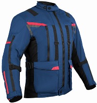 CHAQUETA 3/4 UNISEX DE MOTO EN TEXTIL, IMPERMEABLE, TRANSPIRABLE Y TÉRMICO CON PROTECCIONES C.E.