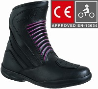 BOTAS DE MOTO TOURING MUJER, IMPERMEABLES Y TRANSPIRABLES CON HOMOLOGACIÓN CE Y EPI