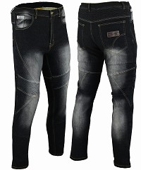 PANTALÓN VAQUERO TEJANO UNISEX DE KEVLAR CON PROTECCIONES C.E. Y ZONAS ELÁSTICAS