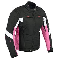 CHAQUETA DE CORDURA PARA CHICAS 100% IMPERMEABLE Y PROTECCIONES CE